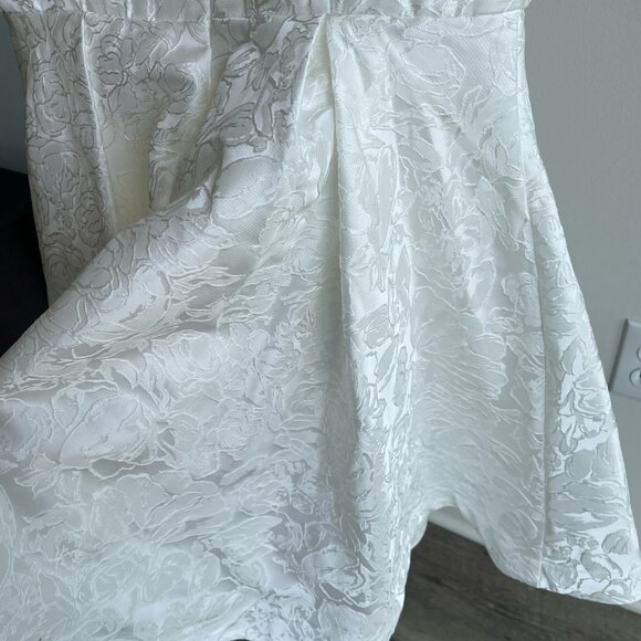 Showpo Stephane Mini Dress - Corset Scoop Neck Fit and Flare Dress Ivory (4) (S) - Picture 4 of 4